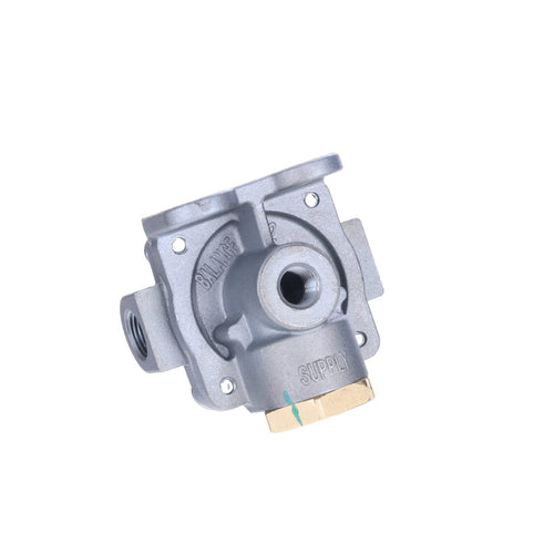 Meritor QR-1C Quick Release Valve, 1/4" NPT Supply, 3/8" NPT Delivery (2), 1/4" NPT Balance
