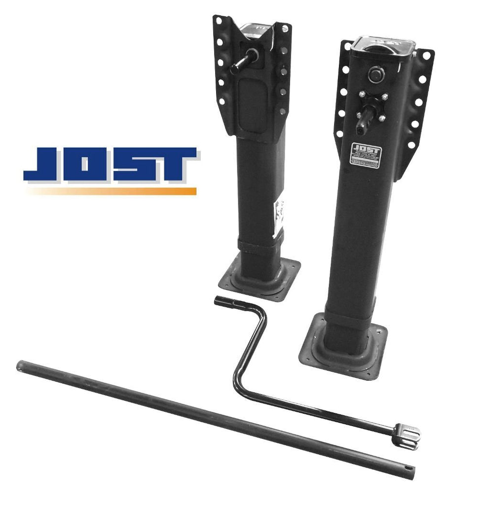 landing gear on a trailer Jost Complete Landing Gear Set 10-Bolt Trailer Landing Gear 19" Model#