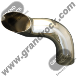 5" OD, 12"X 18" Longhorn Stack Chrome Left Side