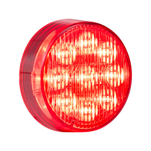 2" Round P2/P3 Clearance Marker Red - 12/24VDC Dual Voltage