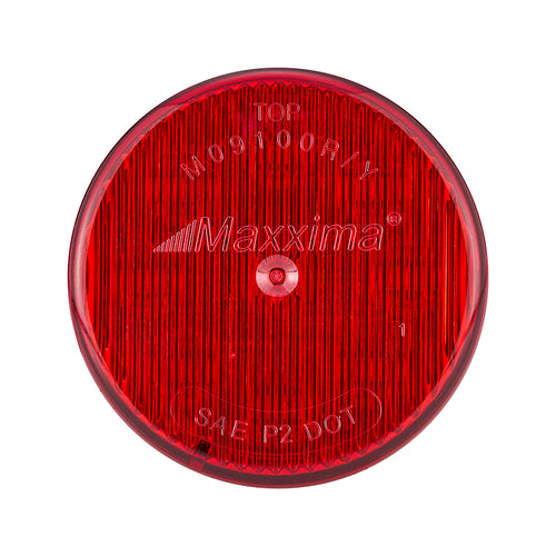 2" Round P2/P3 Clearance Marker Red - 12/24VDC Dual Voltage