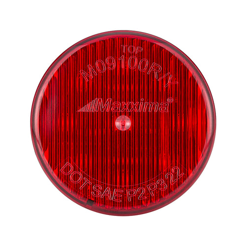 2" Red Round Clearance Marker Light Maxxima 