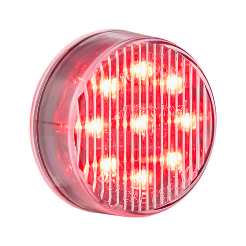 2" Round Red Clear Clearance Marker Light Maxxima
