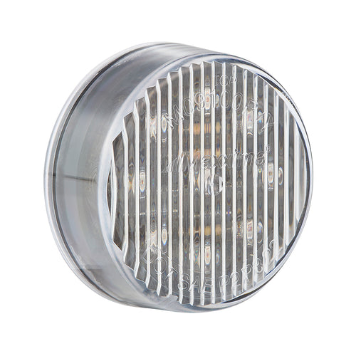 2" Round Red Clear Clearance Marker Light Maxxima