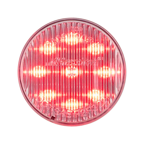 2" Round Red Clear Clearance Marker Light Maxxima