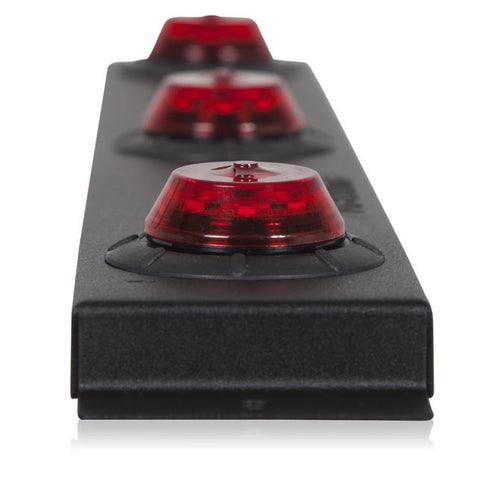 Low Profile Lightning Id Bar 1 1/4" Round Red P2PC CM