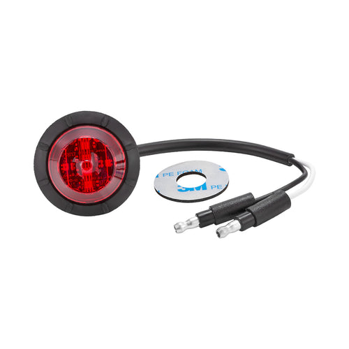 1.25" Round P2/P3/PC2 Clearance Marker Red, 3/4" Mounting