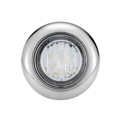 Maxxima 1.25" Round P2P3 CM Amber with BLUE Aux, 3/4" Grommet Mount