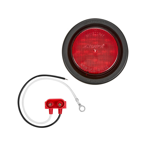 2.5" Round P2/P3 Clearance Marker Red Kit With Grommet & Pigtail Plug