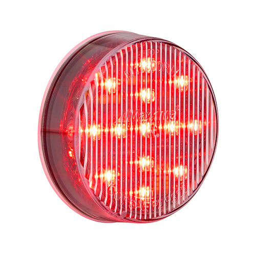 2.5" Round P2/P3 Clearance Marker Red Clear Lens