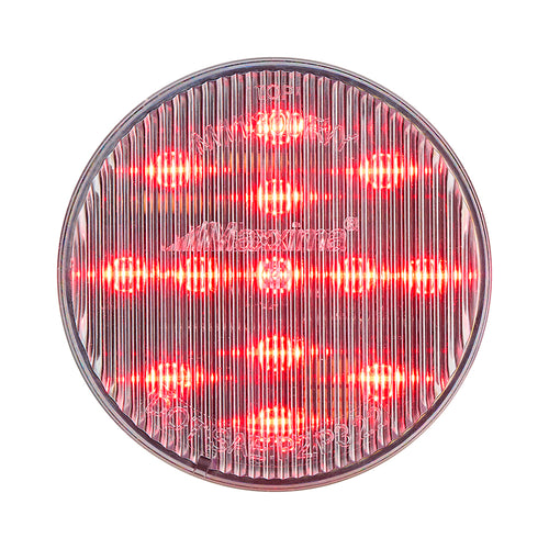 2.5" Round P2/P3 Clearance Marker Red Clear Lens