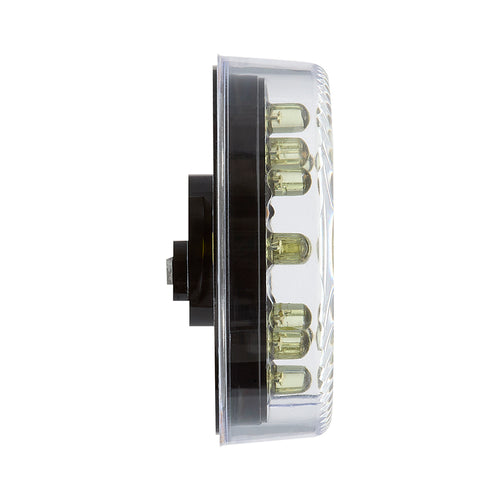 2.5" Round P2/P3 Clearance Marker Amber Clear Lens