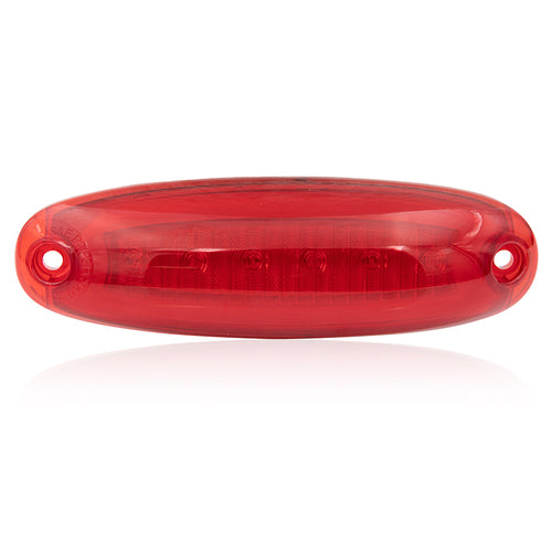 5 3/4" X 1 3/4" Oval Clearance Marker P2/P3/PC Red Lens