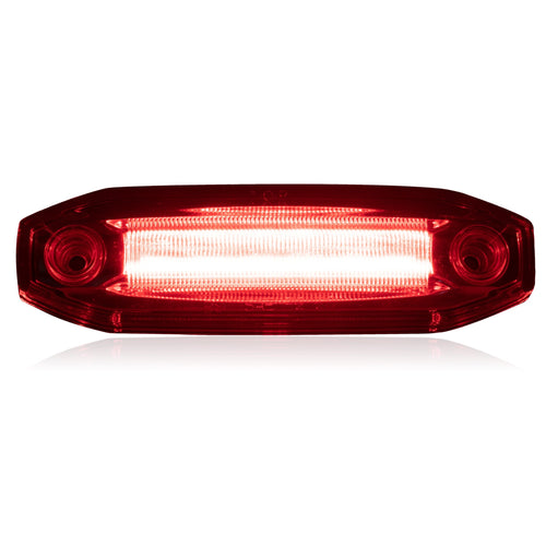 Clearance Marker Red Clear Lens and Ground Light