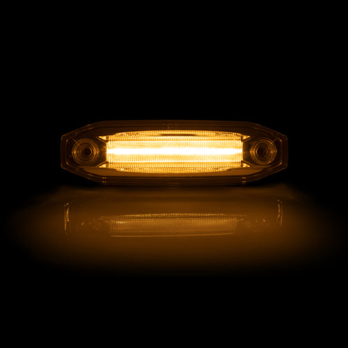 Clearance Marker Amber Clear Lens and Ground Light