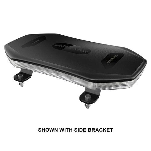 Warning Minibar, Amber/White Clear Lens, Permanent Mount