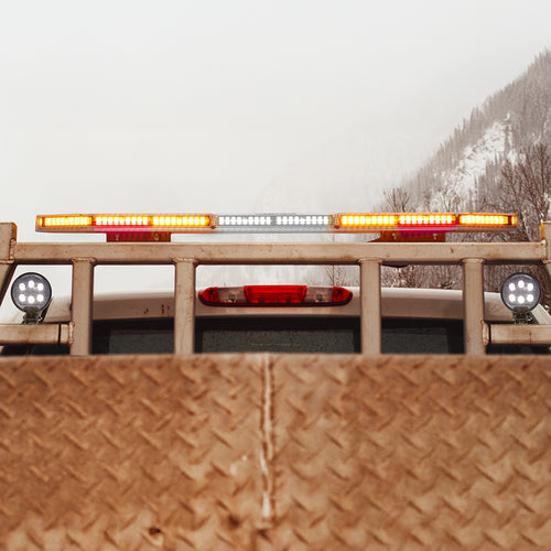 Maxxima 48" LED ELITE Lightbar, Amber / White, Work Lights, Alley Lights, Takedowns, Stop/Tail/Turn, and Traffic Director