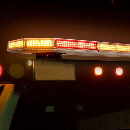 60" LED Tow Bar Strob, Amber with Work Lights, Stop/Tail/Turn, and Traffic Director