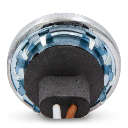 LED License Light 1.5" Round With Stainless Steel Chrome Bezel