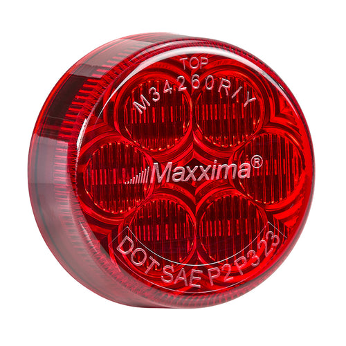 2” Round Red/Red Clearance Marker Light Maxxima