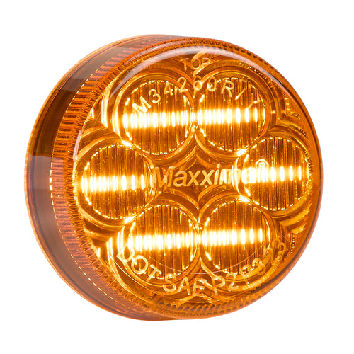 2" Round Amber Clearance Marker
