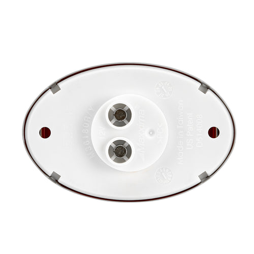 Mini-Chrome Oval Red Clearance Marker