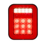 Thin Low Profile Rectangular Three Stud Stop Tail Turn / Back Up Box Light