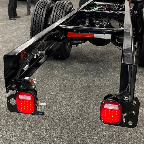 Three-Stud LED Box Style Multi-Function Light Stop Tail Turn / Back Up with LED License Light