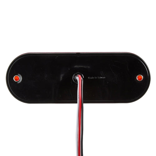Low Profile Thin Oval Red Surface Mount Stop/Tail/Turn Light