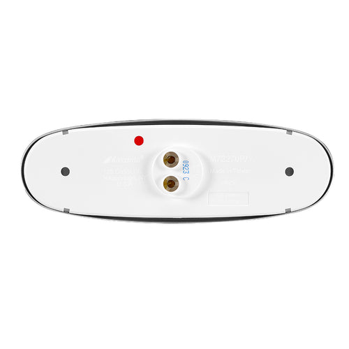13 LED Chrome Oval Red Clear Clearance Marker