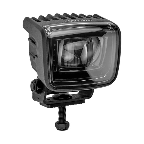 Maxxima Boundary Lamp - Red Clear Lens - Straight Beam