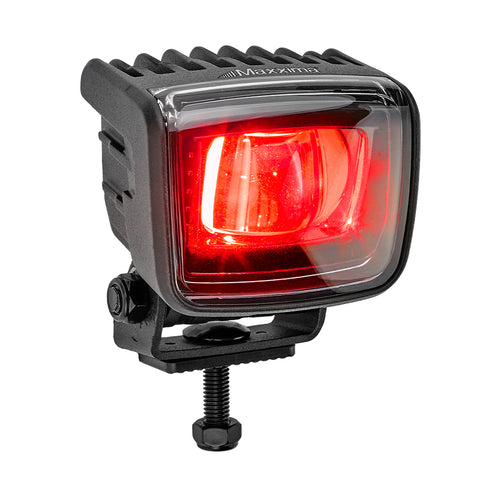 Maxxima Boundary Lamp - Red Clear Lens - Straight Beam