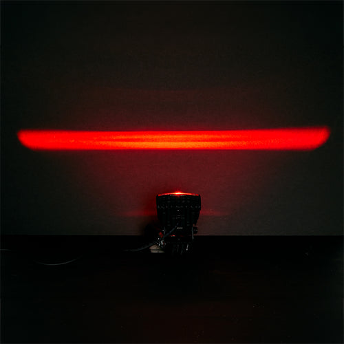Maxxima Boundary Lamp - Red Clear Lens - Straight Beam