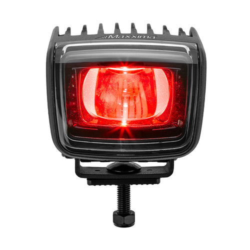 Maxxima Boundary Lamp - Red Clear Lens - Straight Beam