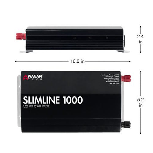 SlimLine AC Inverter 1000 Watt (MSW)