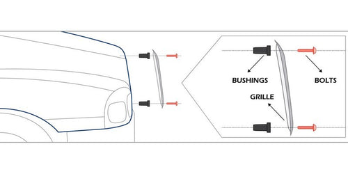 Grille Fits Freightliner Century Chrome Plastic OEM Style W/ Bugscreen