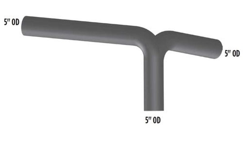 5” 90º Y Pipe fits Freightliner Columbia & Coronado (Modern Style)