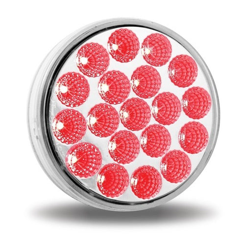 Trux 4" Red Stop, Turn & Tail to White Back Up LED Light (19 Diodes)