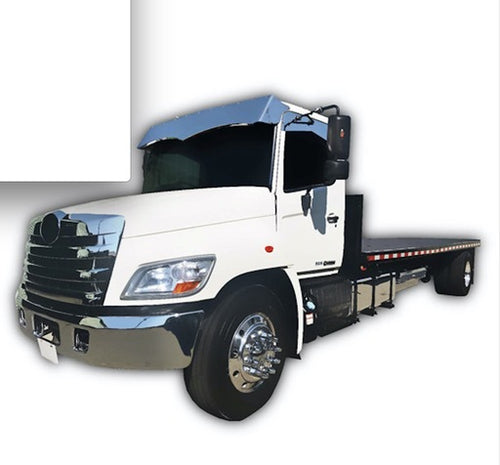 14" X 16" Visor fits Hino 268 2008-2012 Window Peak With 10 3/4 “ Light Hole S.Steel