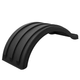 Minimizer Black Fenders Perfect Fit For 54” Tandem Axle Spread With 22.5” or 24.5” Dual Tires.