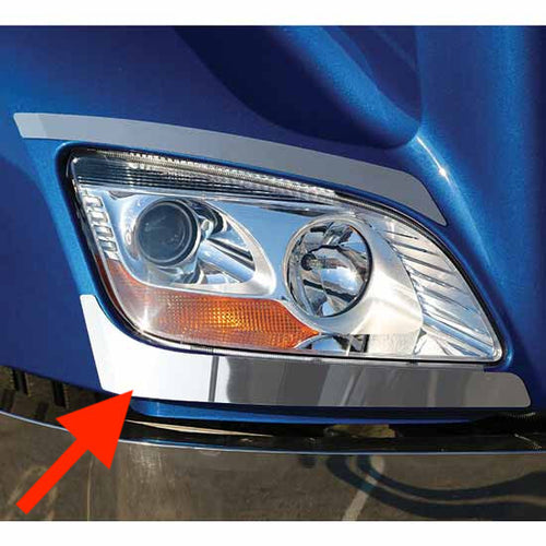 Stainless Steel Under Headlight Trim Fits Peterbilt 579 Pair