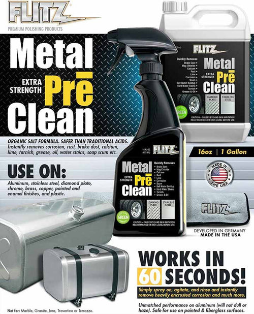 Pre Clean Flitz Metal Pre-Clean (473ml) 16oz Bottle – MiamiStar.com