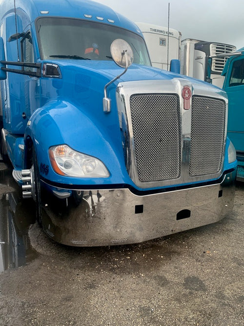 20” Bumper in Stainless Steel with 9 Hidden Light Holes fits Kenworth T680 2013-2021