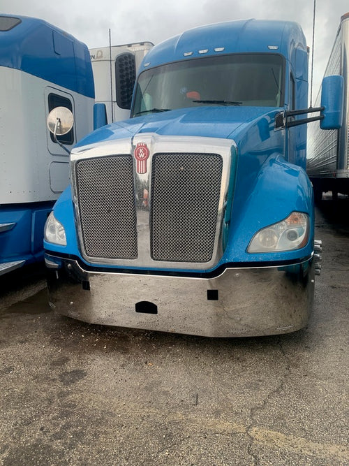 20” Bumper in Stainless Steel with 9 Hidden Light Holes fits Kenworth T680 2013-2021