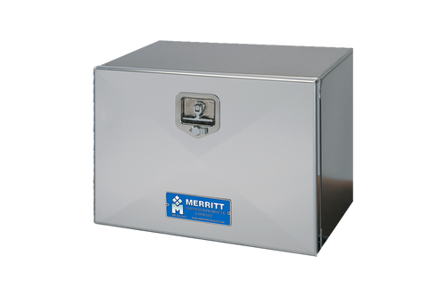 Merritt Aluminum Toolbox 18 (H) × 18 (D) × 18 (L) in Bright Finish Door Single Door