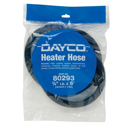 Heater Hose Packaged 3/4” Hose Length 6'