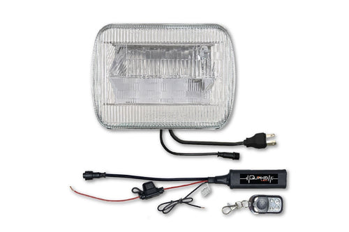 Classic Tech Series 5x7” Replacement LED Headlight with RGB Accent - Single