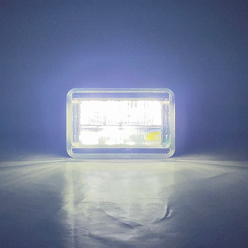 Classic Tech Series 4x6” Replacement LED Headlight with RGB Accent - Single