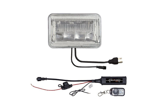 Classic Tech Series 4x6” Replacement LED Headlight with RGB Accent - Single