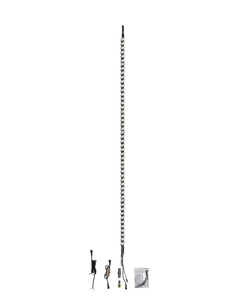 4 Foot RGB Glow Stixxs Whip Light CB Antenna Kit - Single